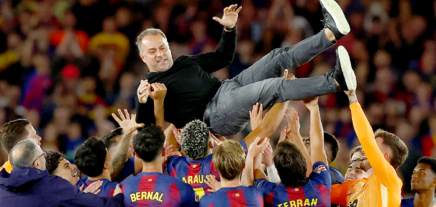 برشلونة يروض ريال مدريد بثنائية ويُتوج بلقب الدوري الإسباني رسمياً في ليلة سقوط الملكي