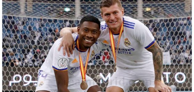 رسالة مؤثرة من توني كروس إلى ديفيد ألابا بعد إعلان رحيله عن ريال مدريد: “أثبتَّ خطأ الجميع”