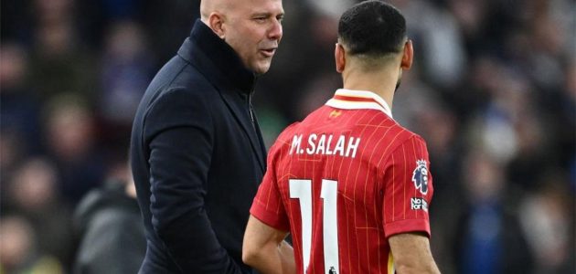 سلوت يودع محمد صلاح بكلمات مؤثرة: رأيت فيه تواضعاً لا يملكه كبار النجوم