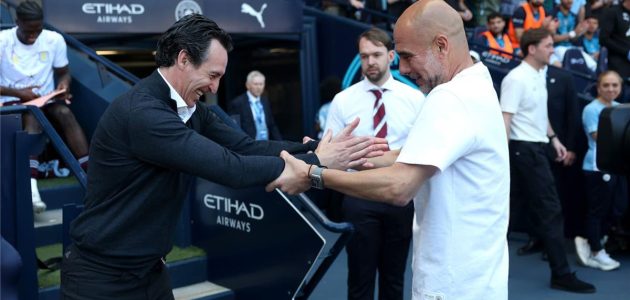 لفتة تاريخية من إيمري وجماهير الاتحاد تودع بيب جوارديولا في ليلة مانشستر سيتي وأستون فيلا