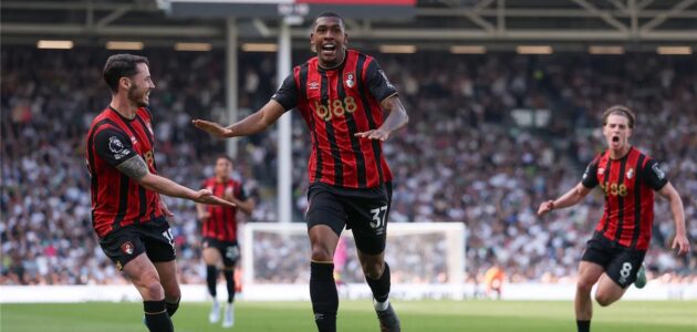 بورنموث يباغت فولهام ويؤجل احتفالات ليفربول بالتأهل لدوري أبطال أوروبا